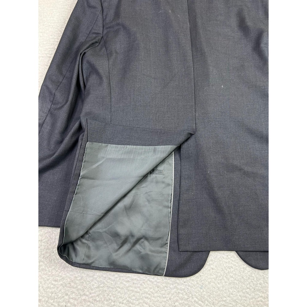 Brooks Brothers Blazer Mens 50L Charcoal Gray 100% Wool Two Button Double Vent - Picture 3 of 16